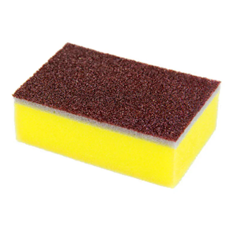 10 PCS Dishwashing sponge for kitchen cleaning, diamond abrasive sponge, pot scrubber, high-density sponge block, rust removal