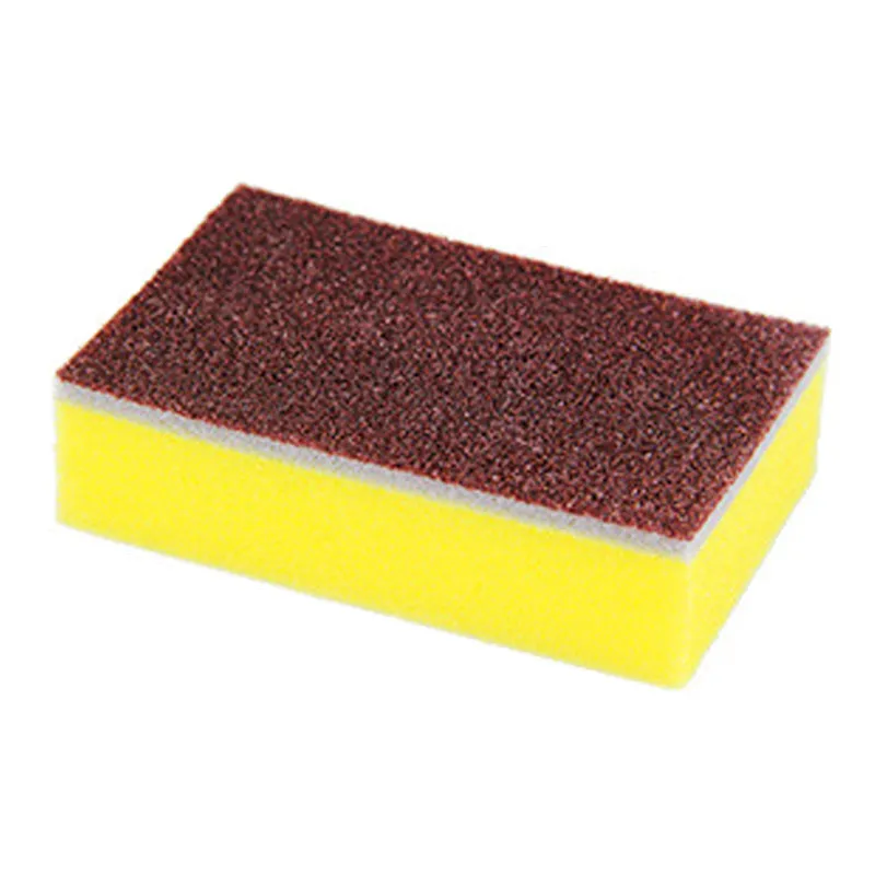 10 PCS Dishwashing sponge for kitchen cleaning, diamond abrasive sponge, pot scrubber, high-density sponge block, rust removal