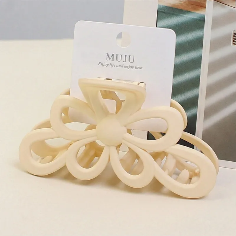 10PCS Large Bow Hair Clip with Tag, Boutique-Style Hair Accessory, Premium Matte Hair Clip, Shark Clip for the Back of the Head White-2