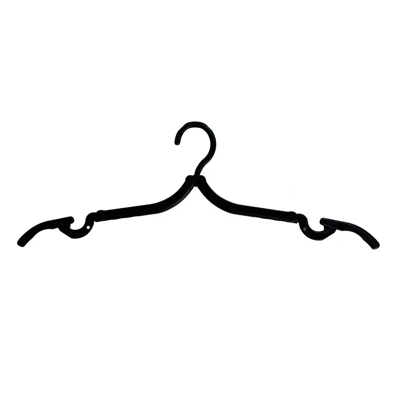 12PCS Space Saving Foldable Clothes Hanger Clothing Drying Hanger with Anti-Slip Groove for Home Travel Outdoor Camping Hiking