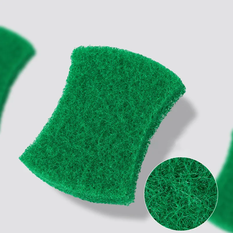 3 PCS 2cm Waist-Shaped Thickened Red Scouring Cloth for Washing Dishes, Kitchen Cleaning, Dish Brush, Pot Brush, Household Decontamination, Sink Brush Mixed-3