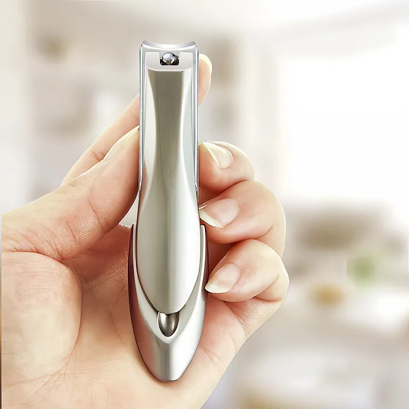 Bionic Mantis Nail Cutter, Brown Large Stainless Steel Sharp Nail Clippers, Nail Cutter With Catcher Gold-5