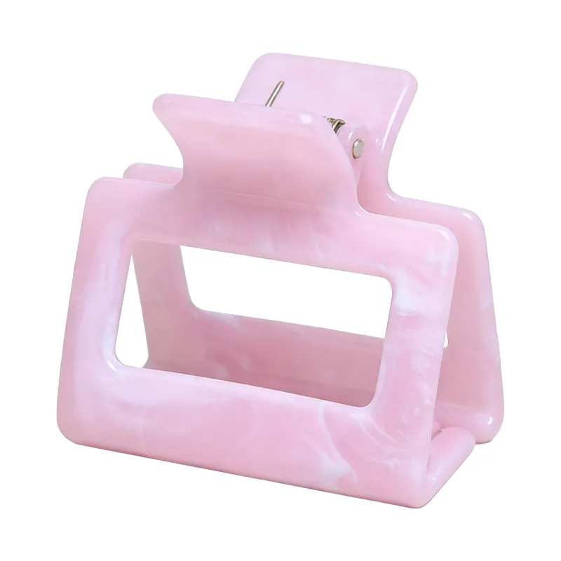 10PCS Korean-style high ponytail hair clip with a sophisticated marble cloud pattern, exquisite carded shark clip for the back of the head