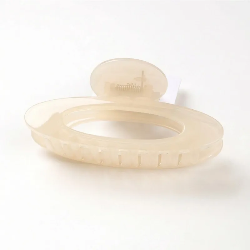 10PCS Korean-style Hollow Oval Large Hair Claw Clip, Thickened, High-End Feel, Shark Clip for the Back of the Head, Versatile Hair Accessory for Women