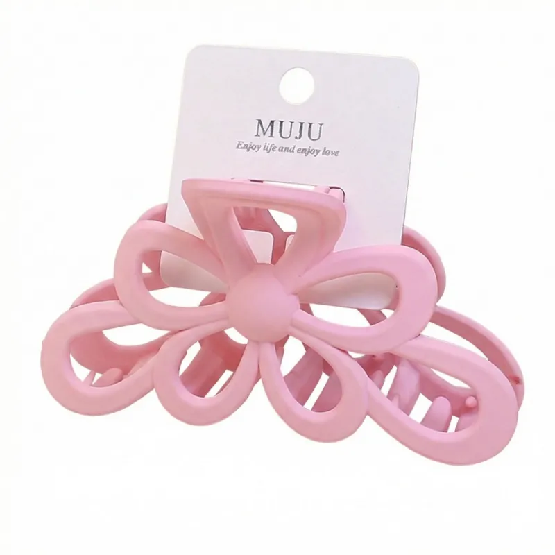 10PCS Large Bow Hair Clip with Tag, Boutique-Style Hair Accessory, Premium Matte Hair Clip, Shark Clip for the Back of the Head