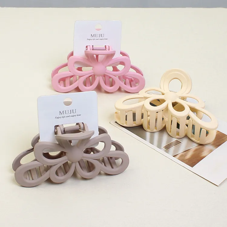 10PCS Large Bow Hair Clip with Tag, Boutique-Style Hair Accessory, Premium Matte Hair Clip, Shark Clip for the Back of the Head Pink-3