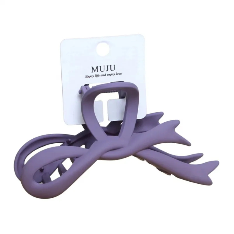 10PCS Mallard-style large hairpin with bow, matte spray paint, claw clip, high-end feel, for the back of the head, hair styling, shark clip