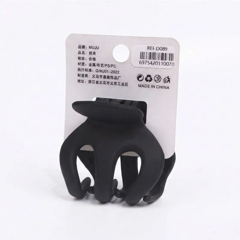 10PCS Matte Large Pumpkin Hair Claw Clip Korean Style for Girls, High Ponytail Hair Clip, Anti-Flattening Claw Clip, Elegant Hair Accessory