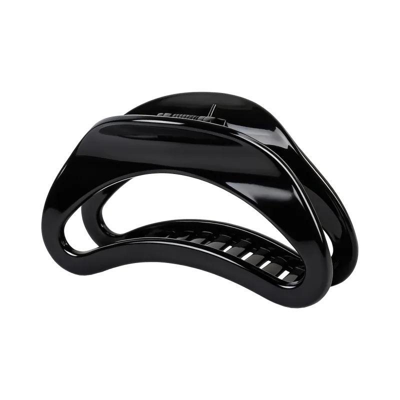 10PCS Simple large hollow claw clip, high-end card-style shark clip hair accessory, elegant semicircular moon-shaped hair clip for the back of the head Bronze