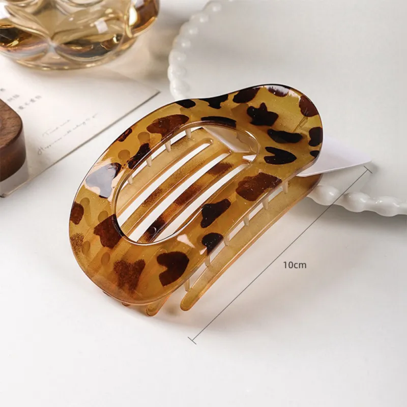 10PCS Vintage high-fashion curved hairpin clip, elegant duckbill clip for the back of the head, large shark clip, big hair claw Bronze-4