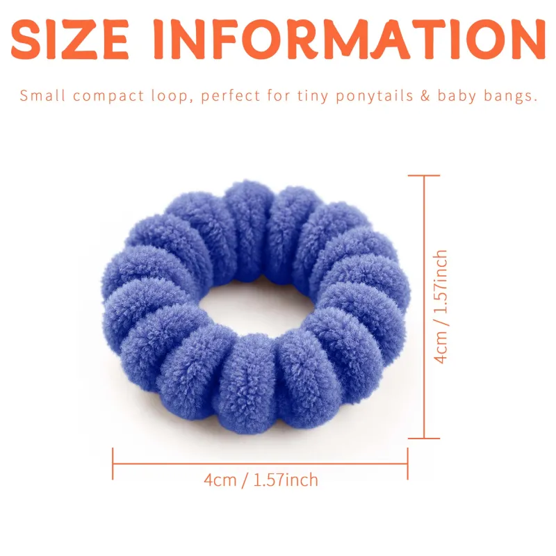 12 Boxes 100-Pack Boxed Rubber Bands for Children, Seamless Hair Ties, Cute Hair Accessories, Storage Cup, Knitted Hair Bands Mixed-4