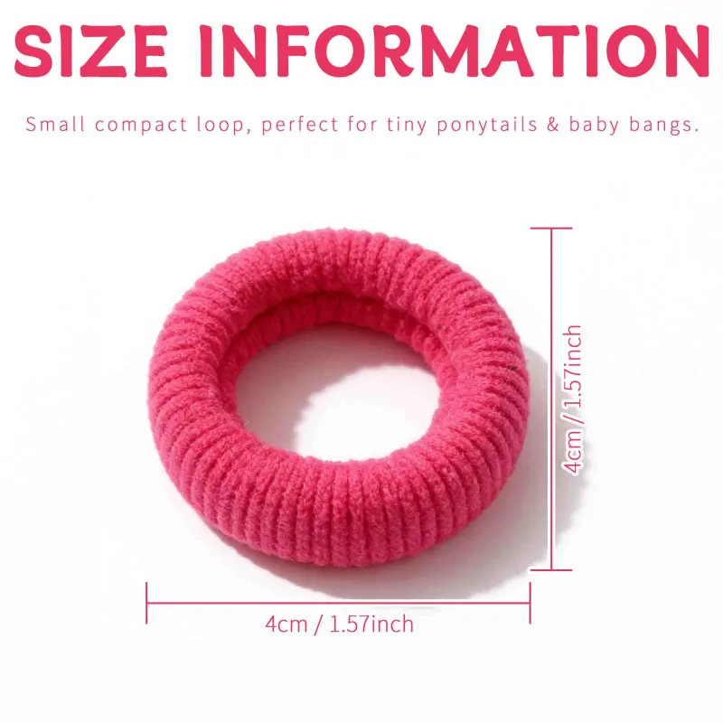12 Boxes 100 Seamless Canned Hair Ties, Small Ring Hair Bands for Children, Hair-Friendly and No Marks Baby Hair Elastics Mixed-4