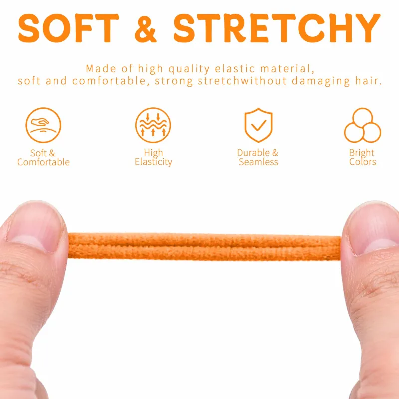 12 Boxes 100 Seamless Canned Hair Ties, Small Ring Hair Bands for Children, Hair-Friendly and No Marks Baby Hair Elastics Mixed-3