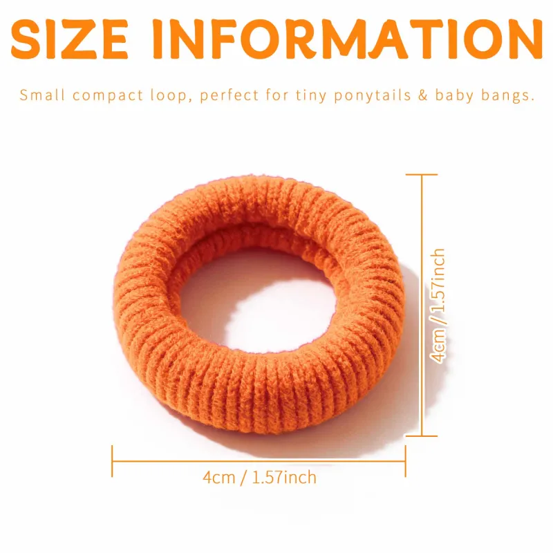 12 Boxes 100 Seamless Canned Hair Ties, Small Ring Hair Bands for Children, Hair-Friendly and No Marks Baby Hair Elastics Mixed-4