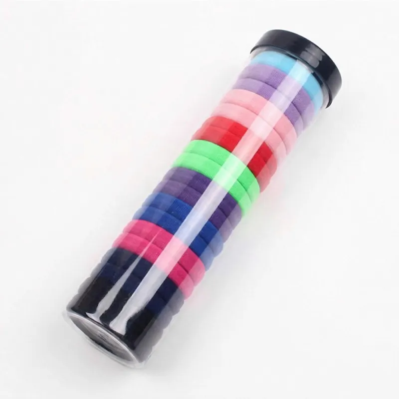12 boxes 20 Seamless Barrel Hair Ties, Korean-Style Versatile Knitted Towel Hair Rings, Hair-Friendly, No Marks, High Ponytail Hair Bands