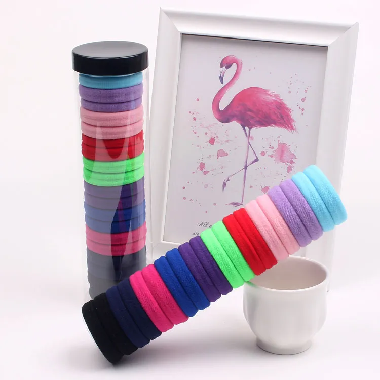 12 boxes 20 Seamless Barrel Hair Ties, Korean-Style Versatile Knitted Towel Hair Rings, Hair-Friendly, No Marks, High Ponytail Hair Bands Mixed-2
