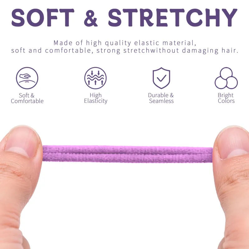12 Boxes 60-pack boxed small hair ties for children, sweet and non-damaging, no-trace elastic bands, high elasticity seamless hair ropes for babies Mixed-3