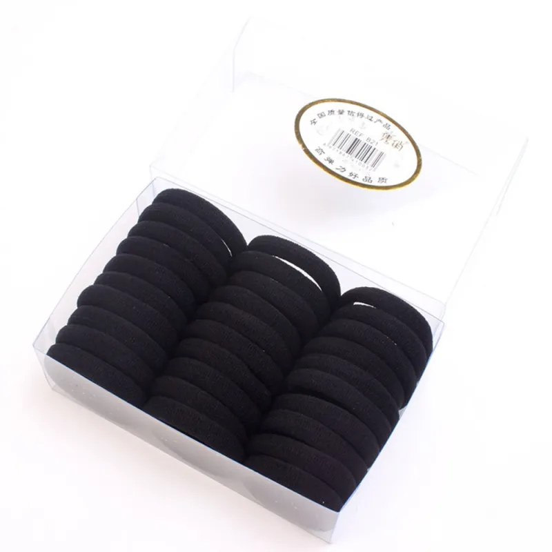 12 BOXES small size Exquisite boxed seamless hair ties with high elasticity, gentle on hair, seamless towel hair bands