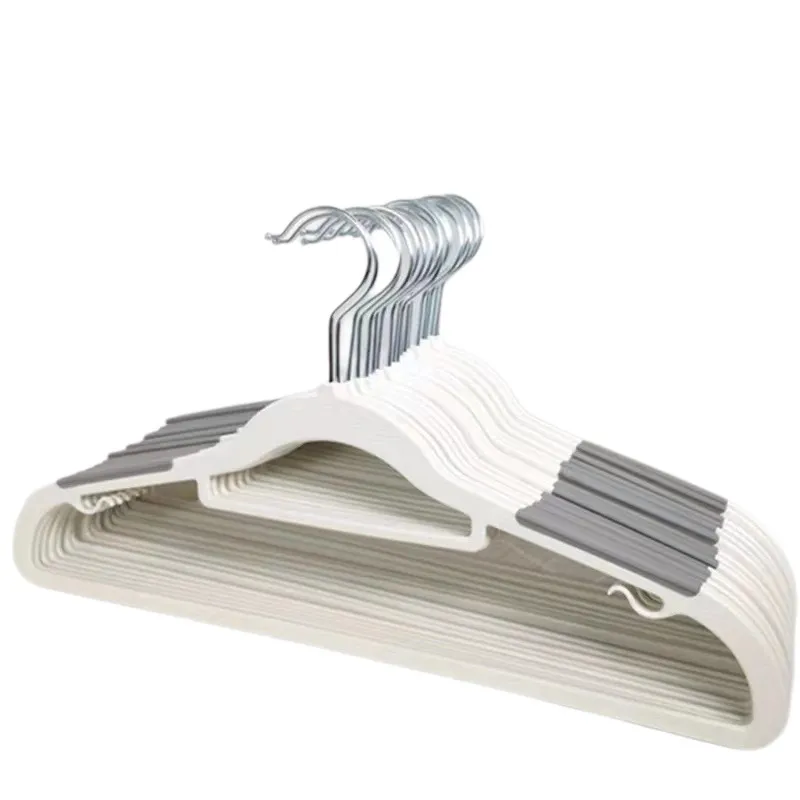 12PCS Plastic Hangers Heavy Duty Clothes Hangers with Non-Slip Pads Space Saving 0.2