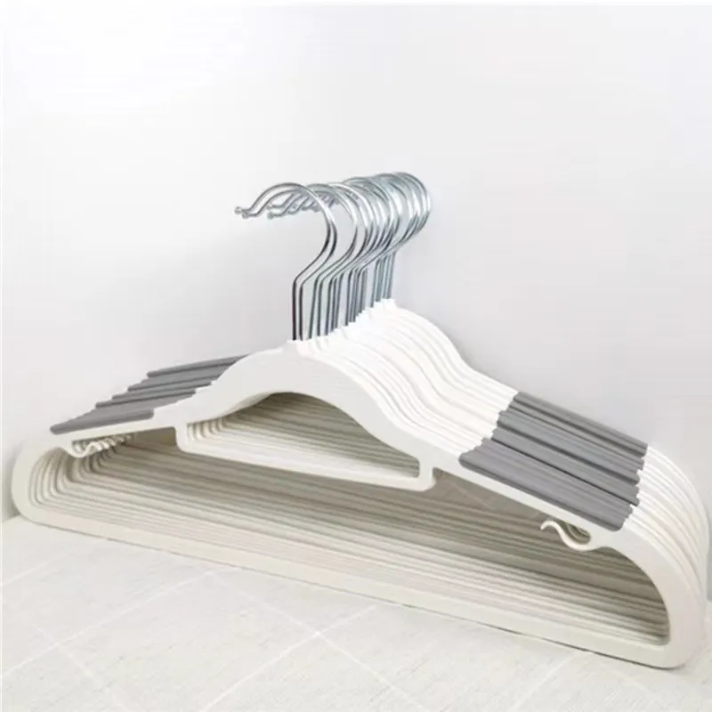12PCS Plastic Hangers Heavy Duty Clothes Hangers with Non-Slip Pads Space Saving 0.2