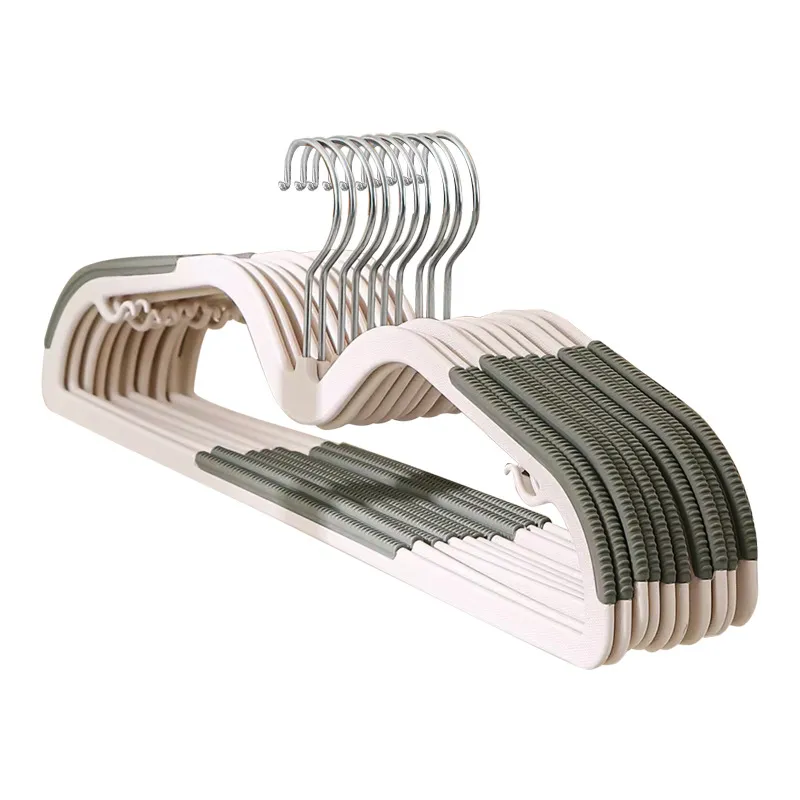 12PCS Plastic Hangers Heavy Duty Clothes Hangers with Non-Slip Pads Space Saving 0.2