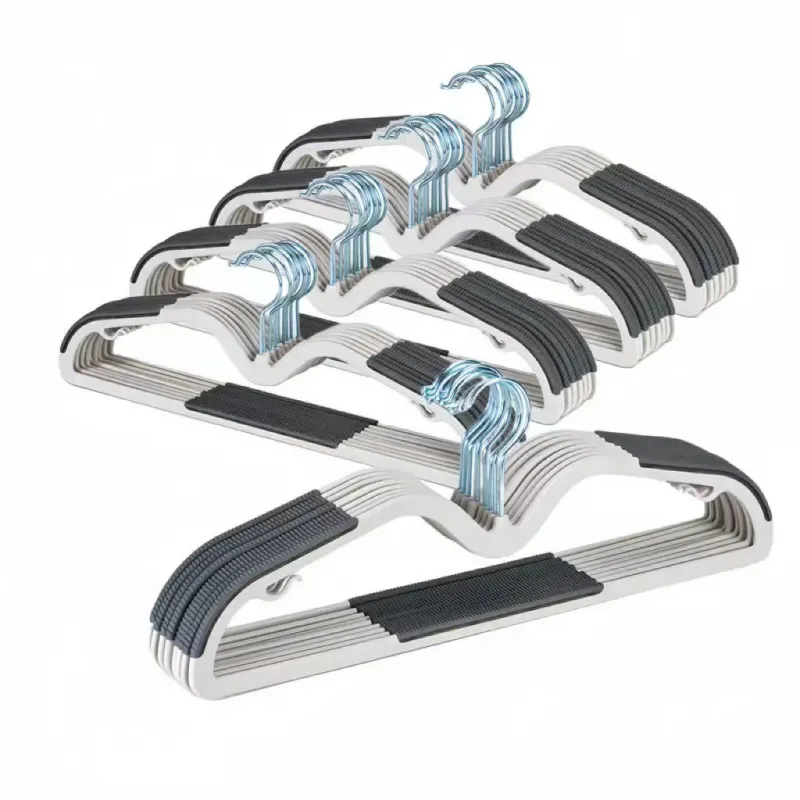 12PCS Plastic Hangers Heavy Duty Clothes Hangers with Non-Slip Pads Space Saving 0.2