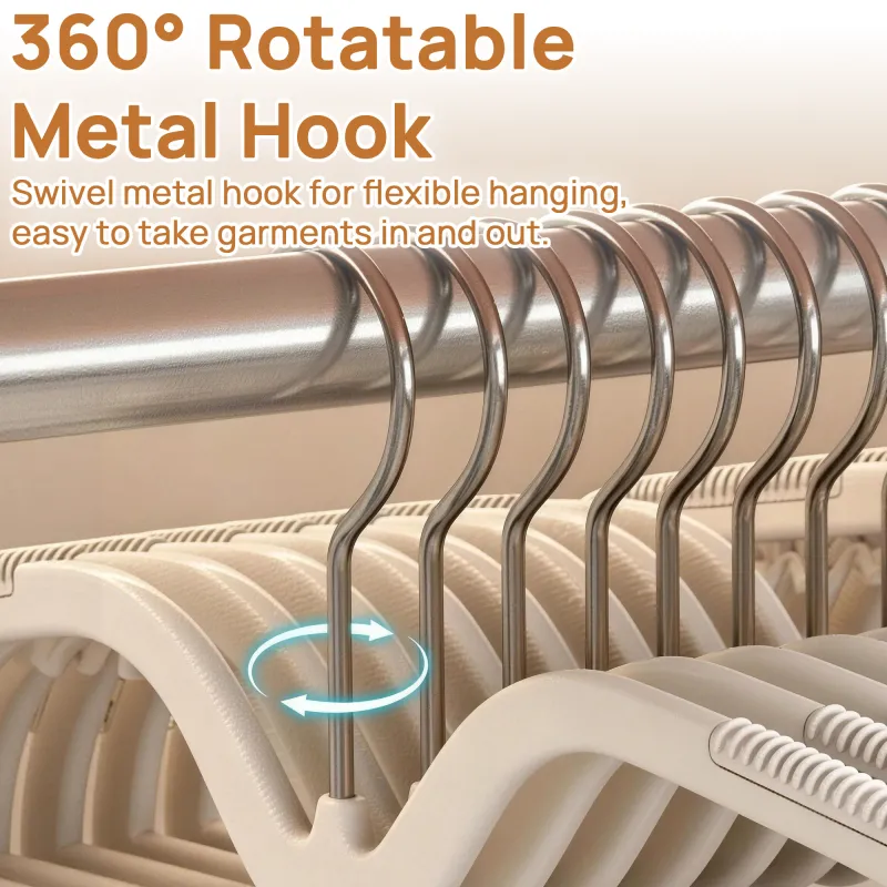 12PCS Plastic Hangers Heavy Duty Clothes Hangers with Non-Slip Pads Space Saving 0.2