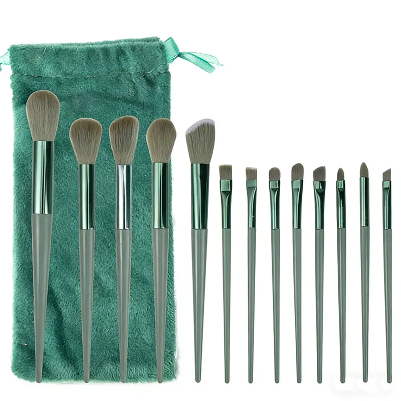 13-Piece Makeup Brush Set, for Loose Powder, Concealer, Eyeshadow, Blush, and Foundation - Complete Beauty Tool Kit