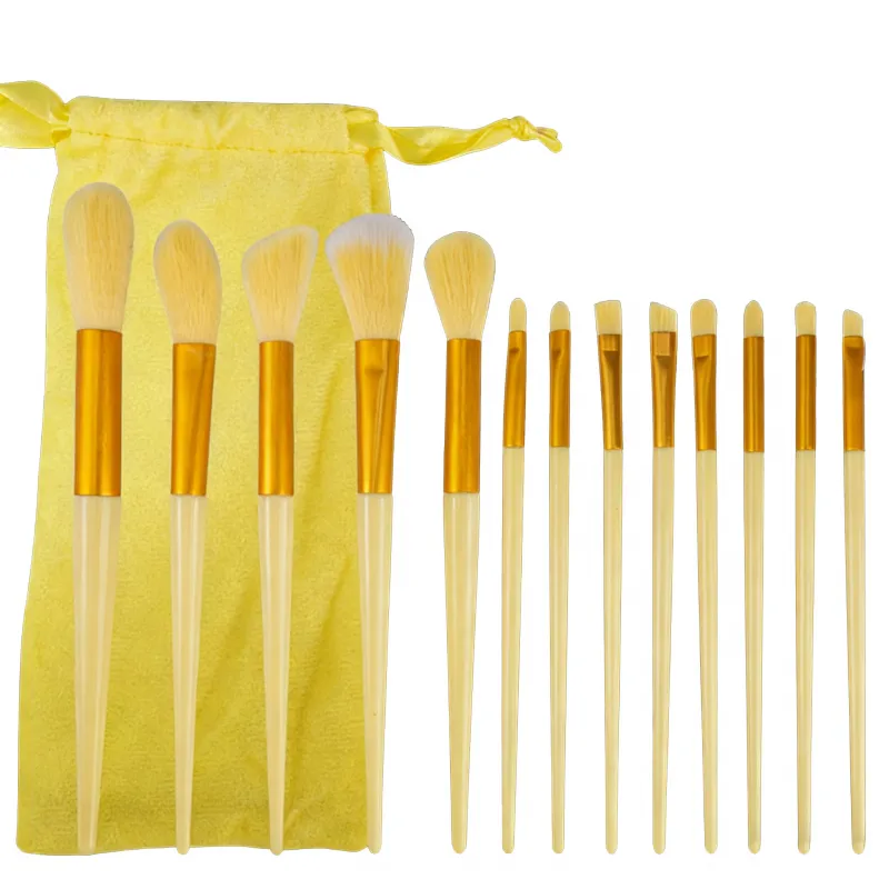 13-Piece Makeup Brush Set, for Loose Powder, Concealer, Eyeshadow, Blush, and Foundation - Complete Beauty Tool Kit