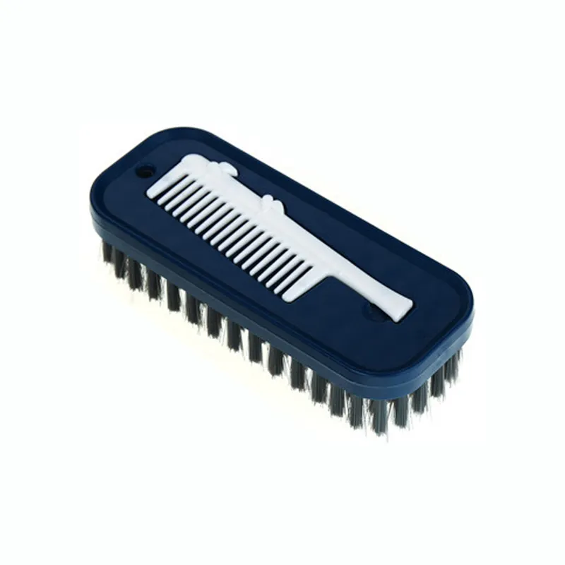 2 in 1 Household Shoe Brush with Cleanning comb Plastic Dense Soft Bristle Laundry Cleaning Brush