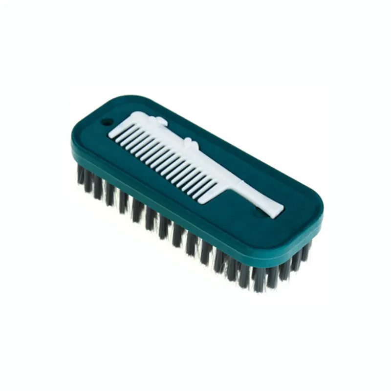 2 in 1 Household Shoe Brush with Cleanning comb Plastic Dense Soft Bristle Laundry Cleaning Brush