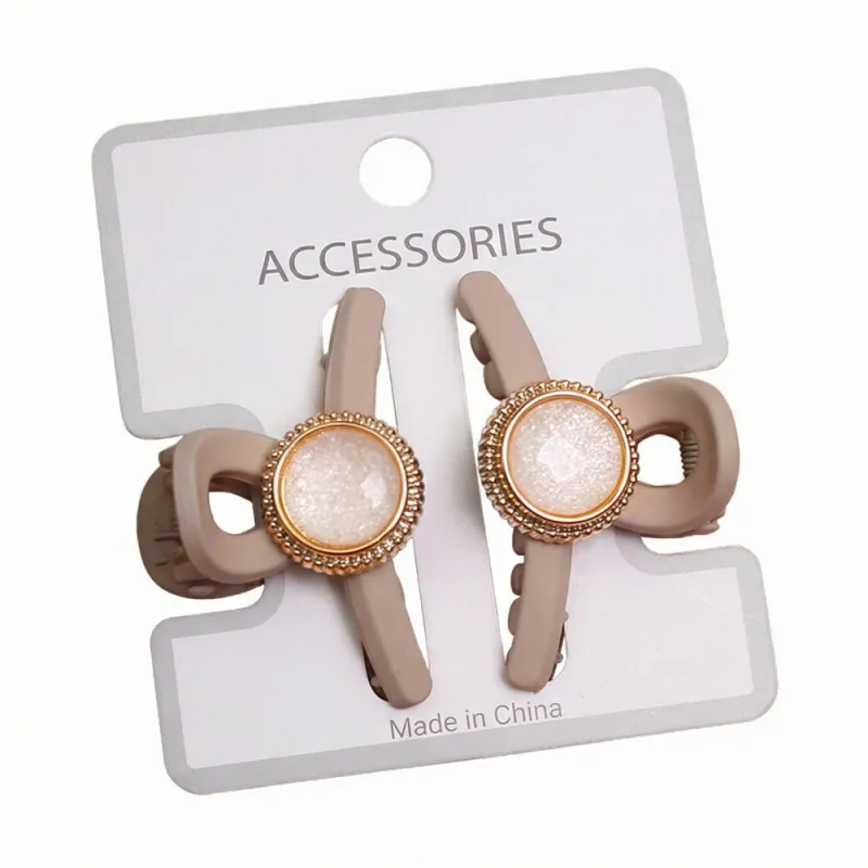 20Pcs High-end Chanel-style hair accessory for styling camellia small claw clips, elegant semi-up hair, shark clips, side bangs hairpin