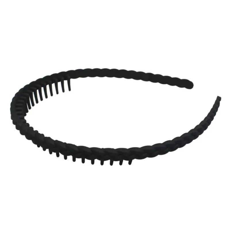 20PCS New toothed non-slip headband, stylish braided design, face-washing hair press clip, hair tidying tool for women