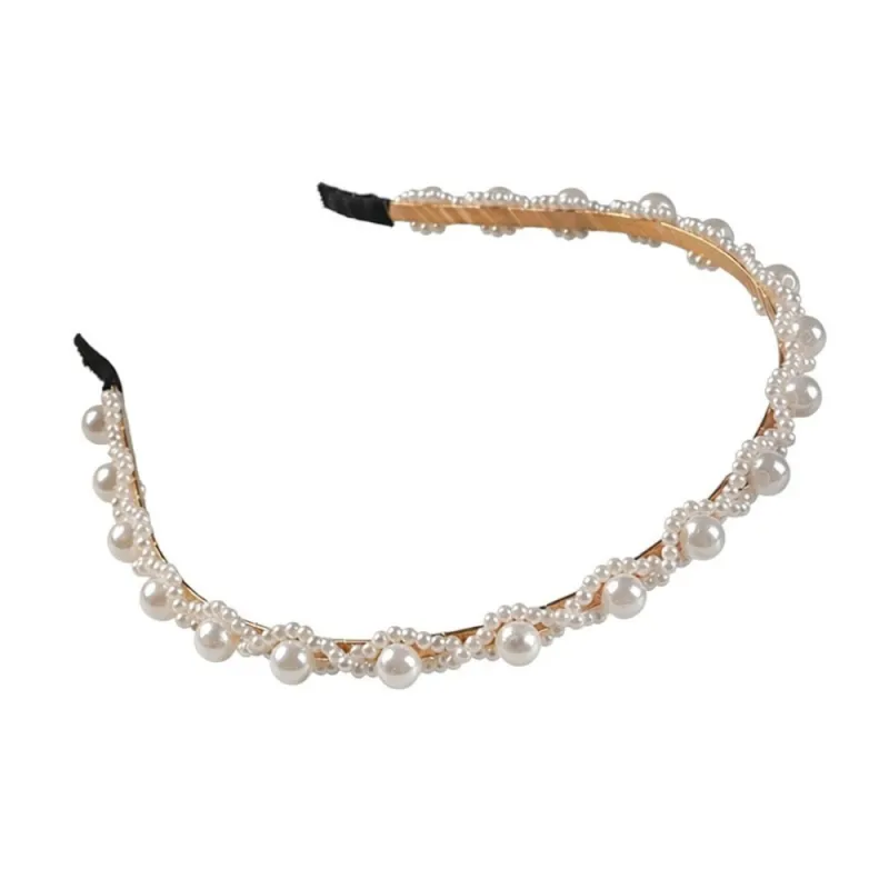20PCS Pearl Headband for Women, Beaded French Retro Style, Versatile and Elegant Hair Clip Accessory