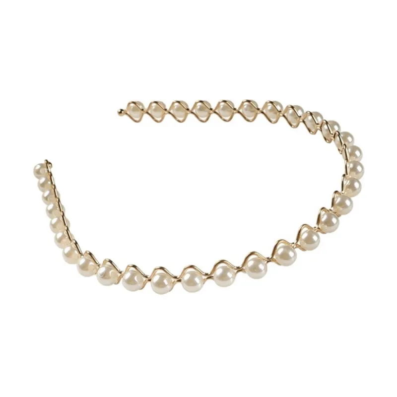 20PCS Pearl Headband for Women, French Retro Style, Versatile and Elegant Hair Clip Accessory