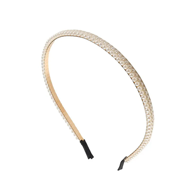 20PCS Pearl Headband for Women, French Retro Style, Versatile and Elegant Hair Clip Accessory