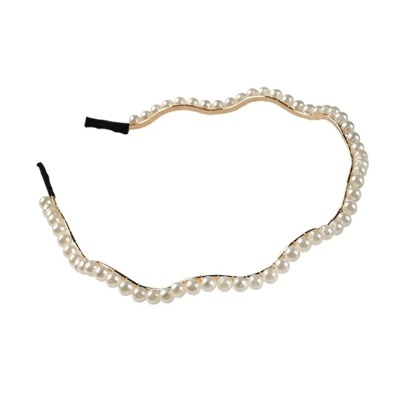 20PCS Pearl Headband for Women, Waves French Retro Style, Versatile and Elegant Hair Clip Accessory