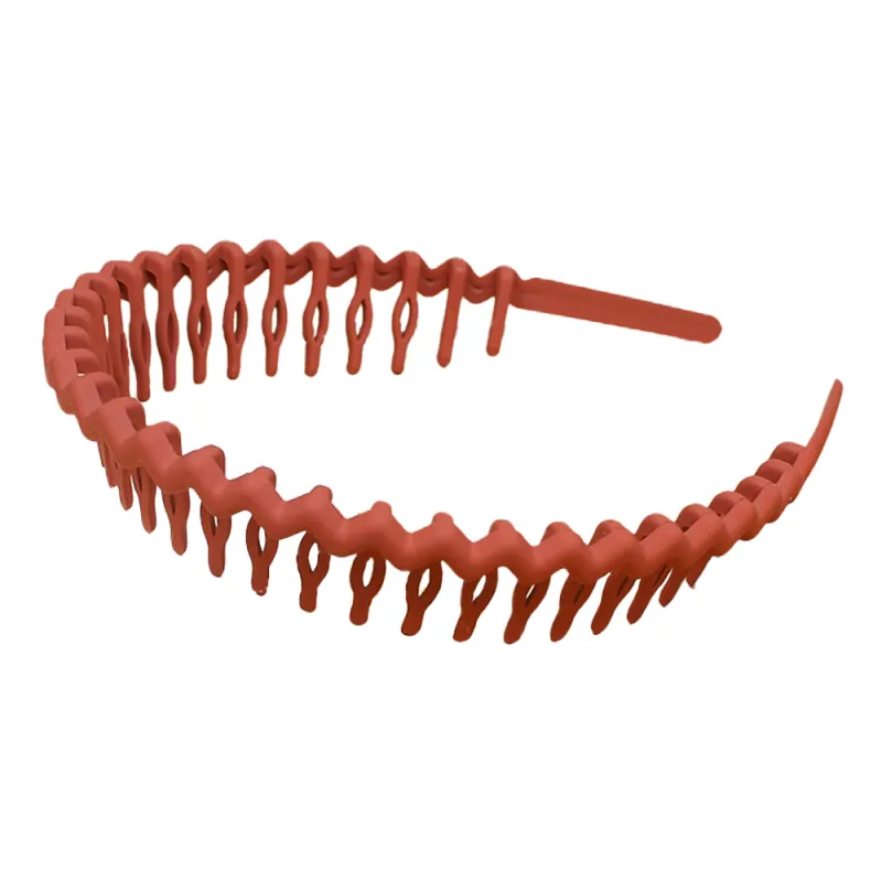 20PCS Simple basic black toothed headband, scratch-free spray-painted hairband, children's hair clip, Korean-style hair accessory