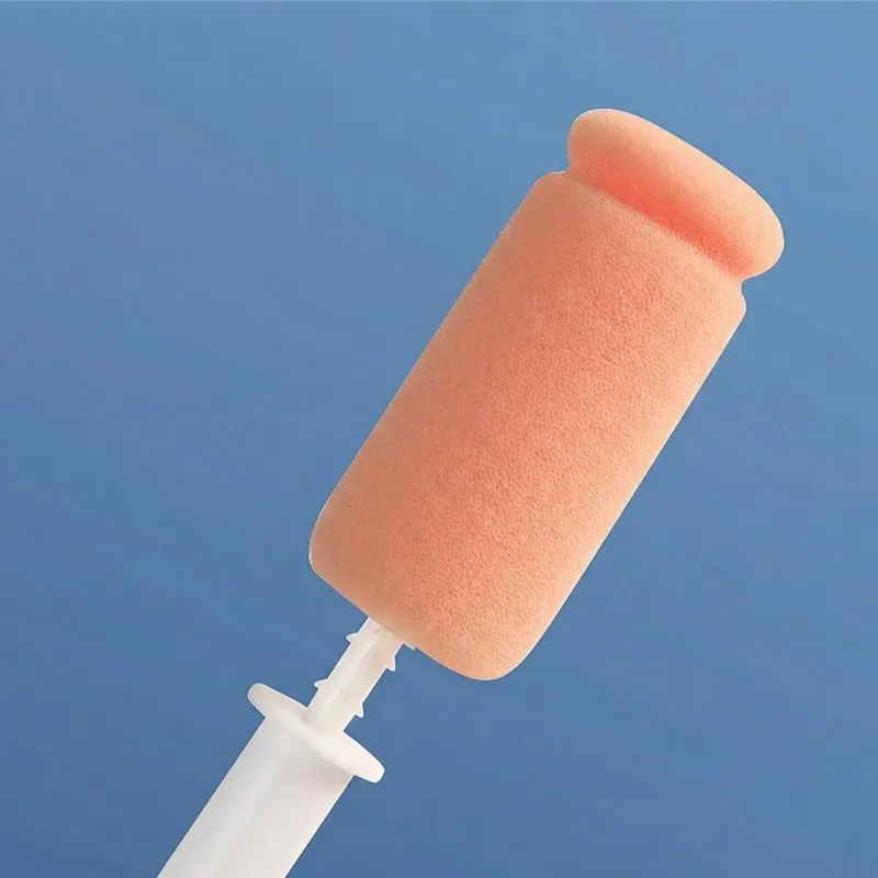 3-in-1 double-ended bottle brush, a versatile household cleaning brush with sponge for washing cups and bottles. White-3