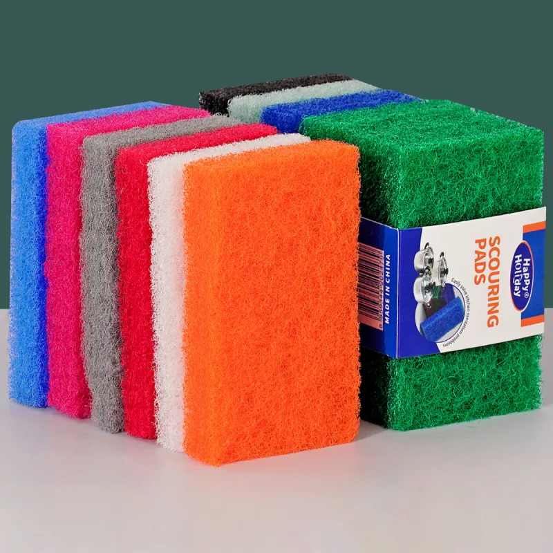 3 PCS 2cm colorful red scrub cloth, thickened dishwashing cloth,  cleaning cloth, household sink brush Mixed-2