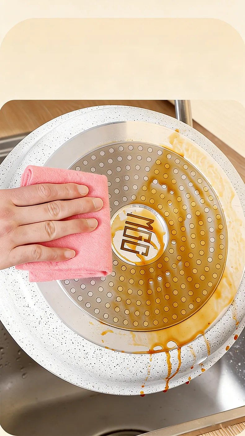 3 PCS New German-style oleophobic dishcloth, thickened, highly absorbent, lint-free, non-stick, dishwashing cloth. Mixed-4