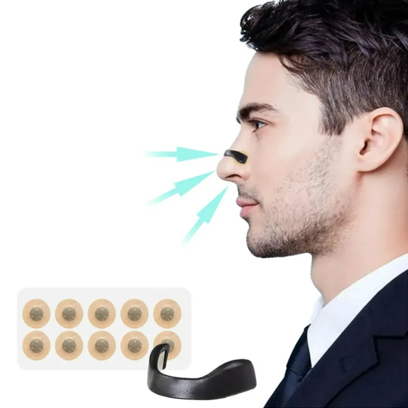 30 PCS Magnetic Nasal Strips for Breathing | Anti Snoring Nose Clip | Skin Safe Sleep Nasal Strips | Nasal Dilators For Breathing | Instant Releif From Snoring | Snore Stopper | Anti Snoring Nose Clip | Anti Snoring Devices For Men Black-3