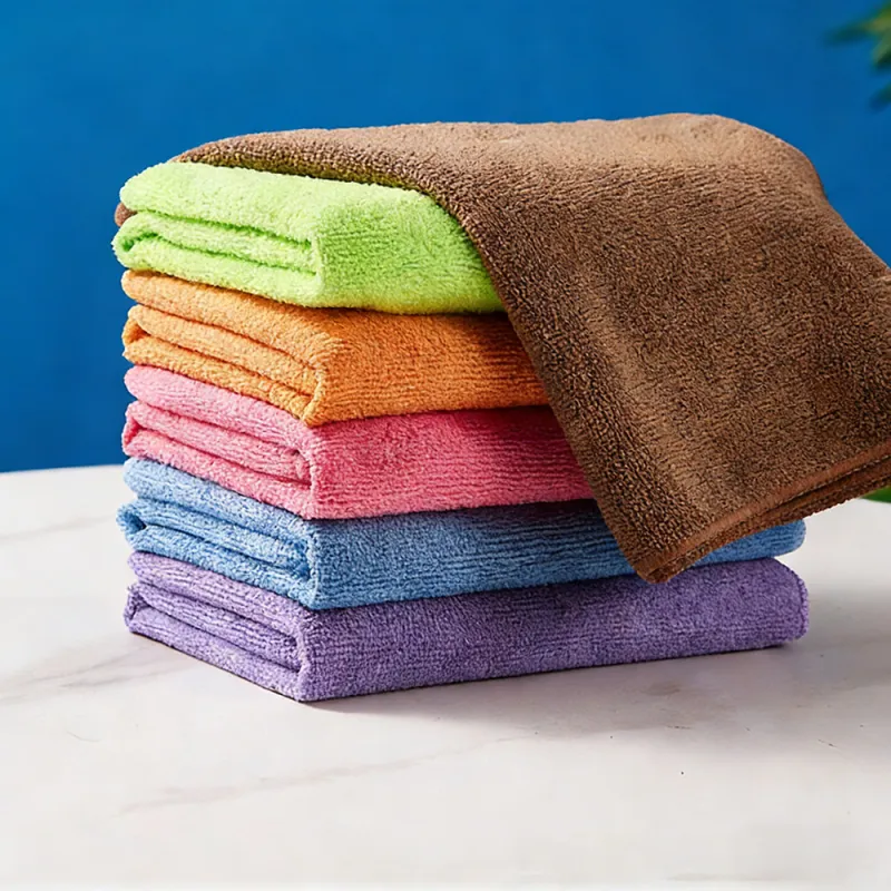5 Pcs Microfiber Kitchen Clothes for Cleaning, Car & Bike Detailing, Soft lint & Streak Free Reusable Absorbent Cleaning Cloths Mixed-2