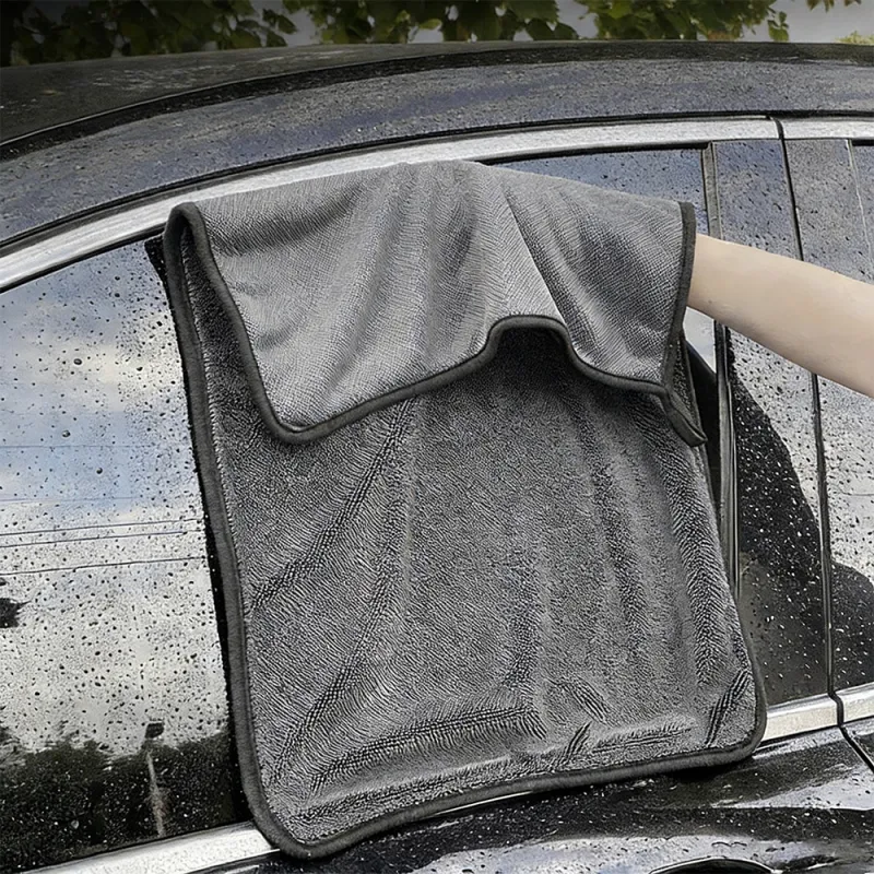 5 PCS Thick Lint & Streak-Free Multipurpose Cloths Automotive Microfibre Towels for Car Bike Cleaning Polishing Washing & Detailing. Yellow-3