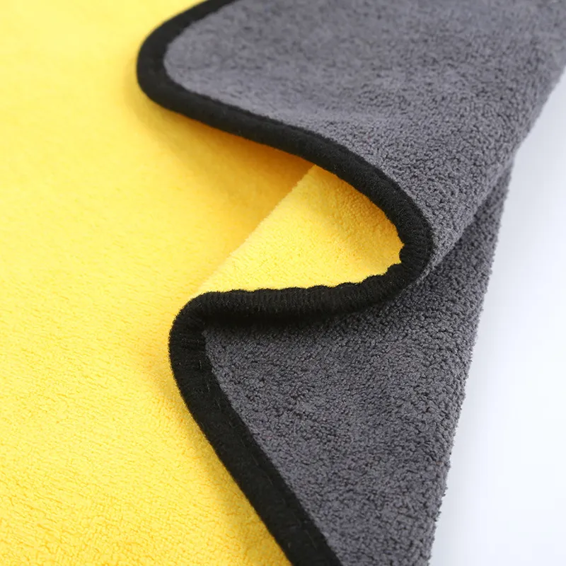 5 PCS Thick Lint & Streak-Free Multipurpose Cloths Automotive Microfibre Towels for Car Bike Cleaning Polishing Washing & Detailing. Yellow-2