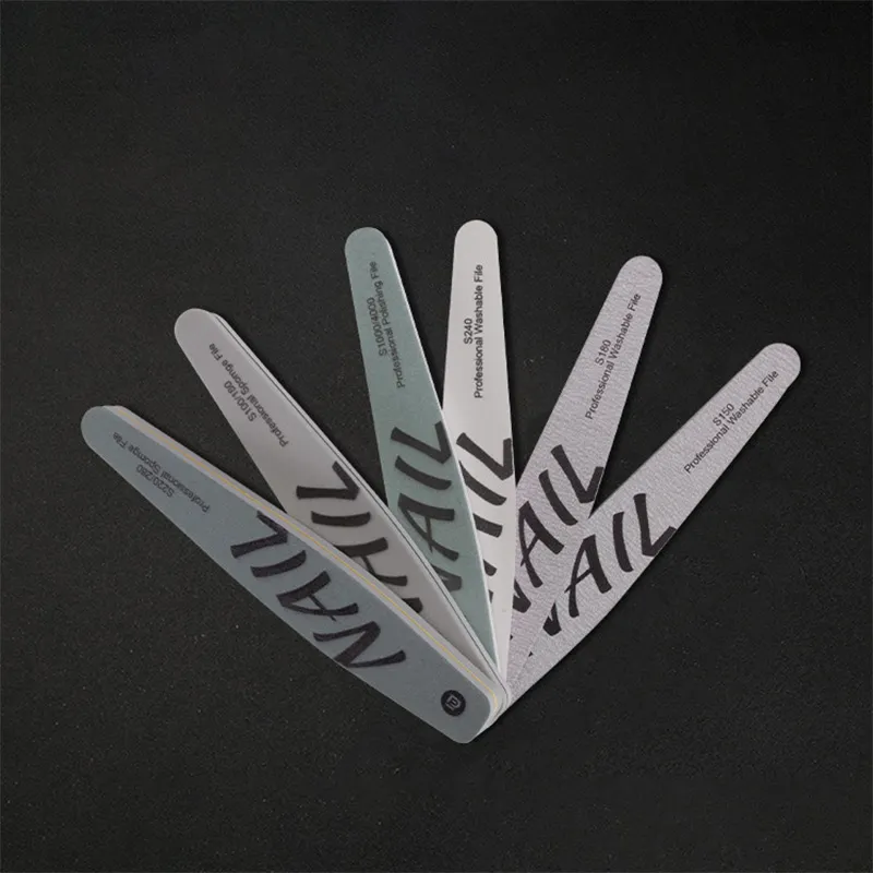 6 PCS Nail art diamond-shaped sponge buffer and polishing strip set, double-sided sanding and polishing strips, sponge shaping file. Mixed-2