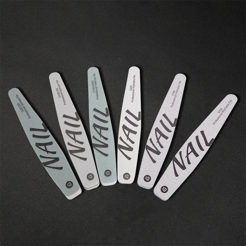 6 PCS Nail art diamond-shaped sponge buffer and polishing strip set, double-sided sanding and polishing strips, sponge shaping file. Mixed-3
