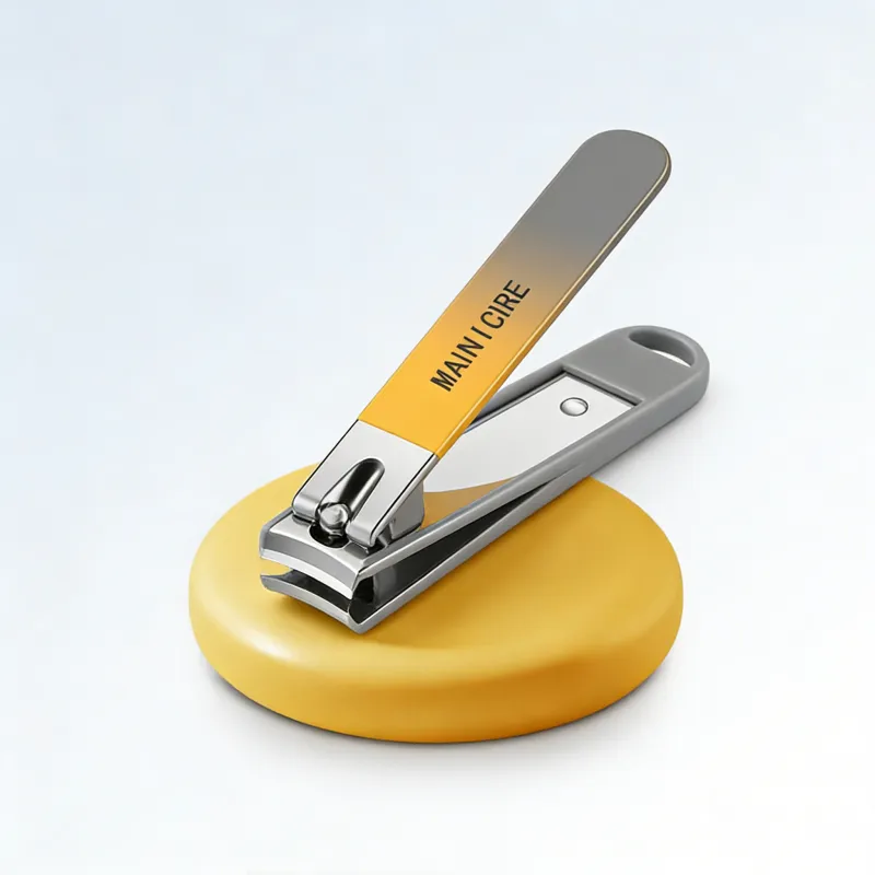 7 in 1 German-made portable anti-splash nail clipper set, nail trimmer, nail art and manicure nail clipper set Yellow-4