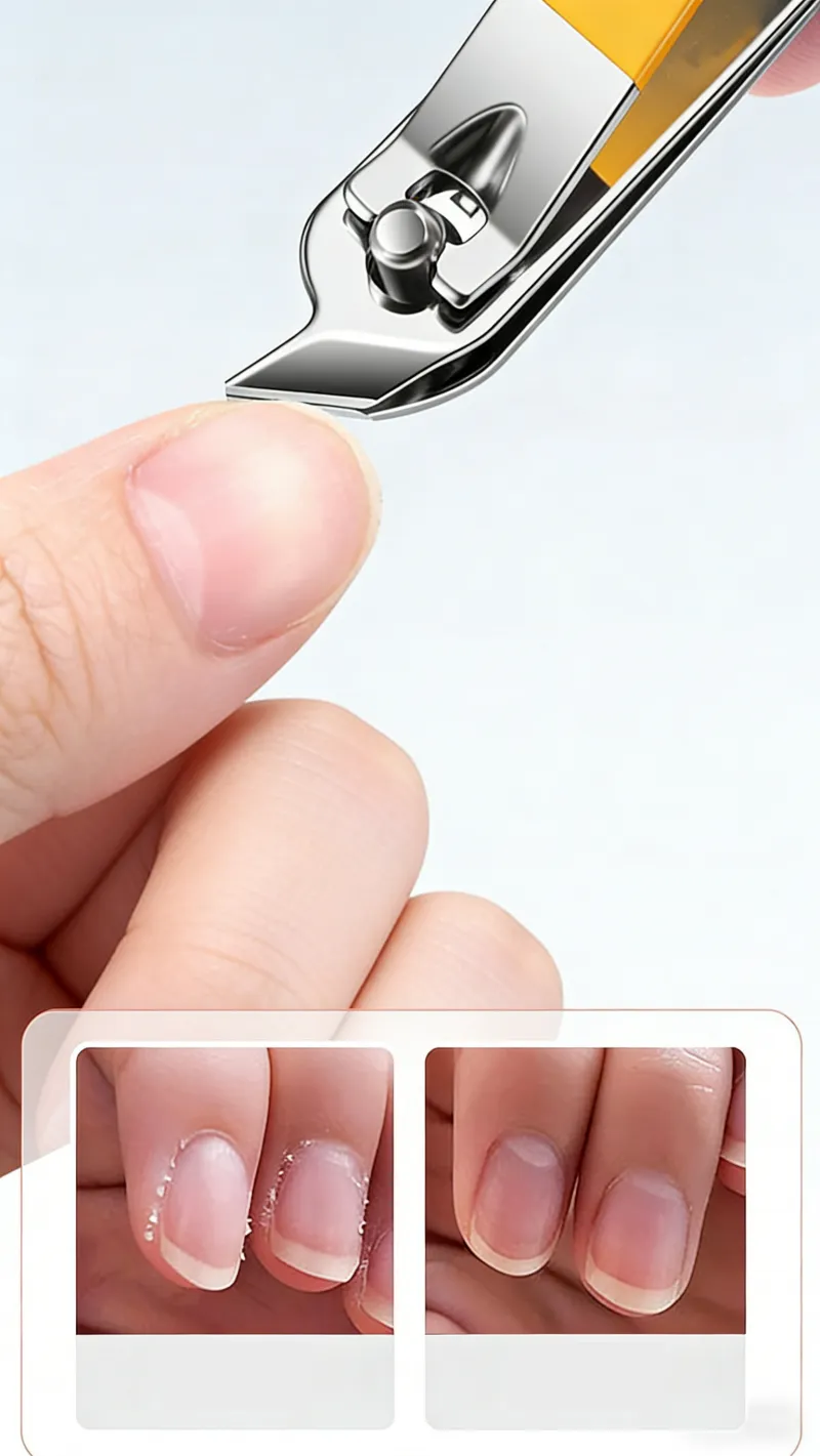 7 in 1 German-made portable anti-splash nail clipper set, nail trimmer, nail art and manicure nail clipper set Brown-6