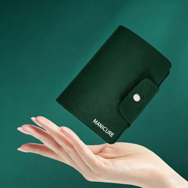 7 in 1 German nail clipper set with case, household ear pick, wide-opening nail clippers, manicure tools. Red-4